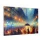 Whimsical Urban Serenade - Canvas