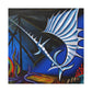 "Sailfish at Sunset" - Canvas