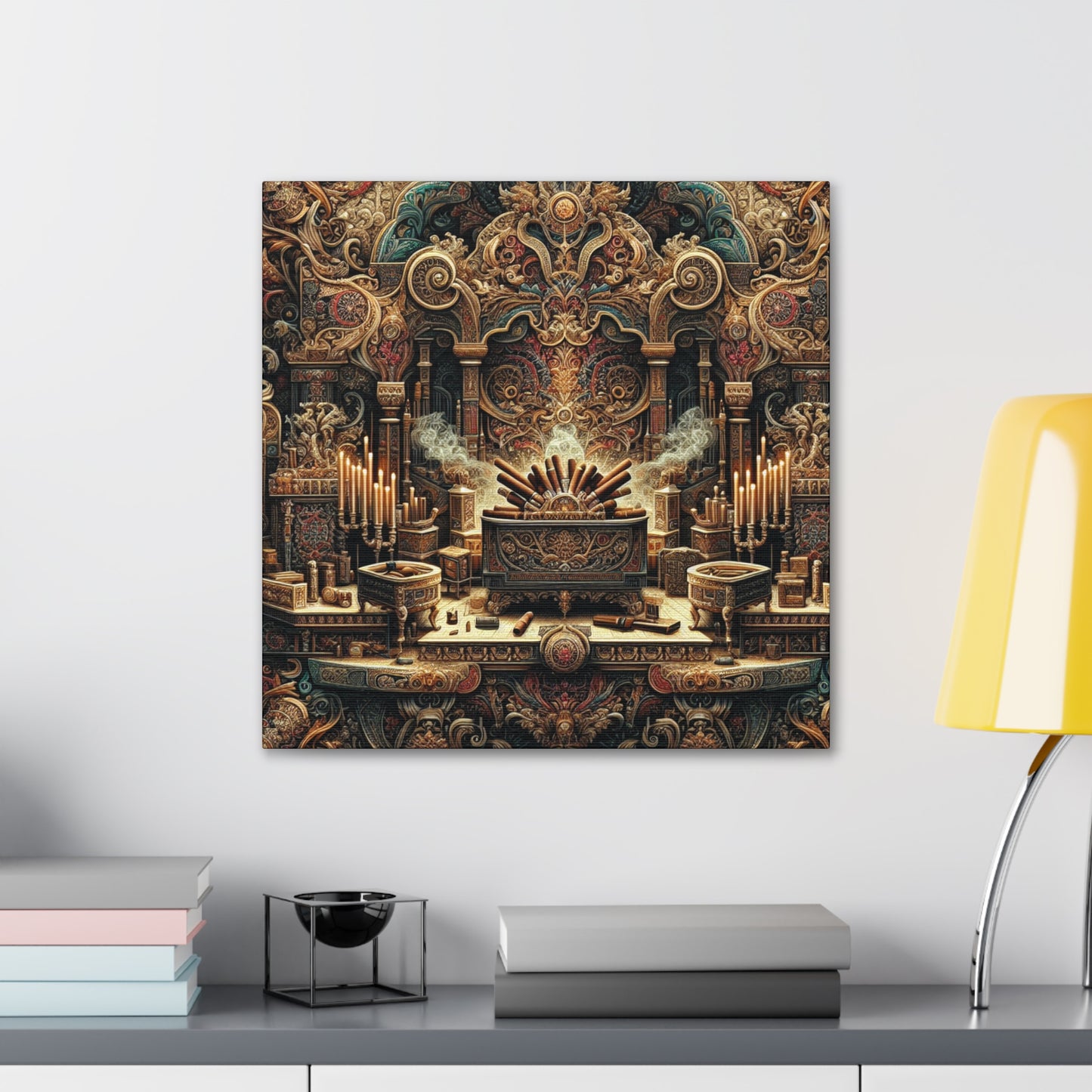 "Opulent Humidor Revelry" - Canvas