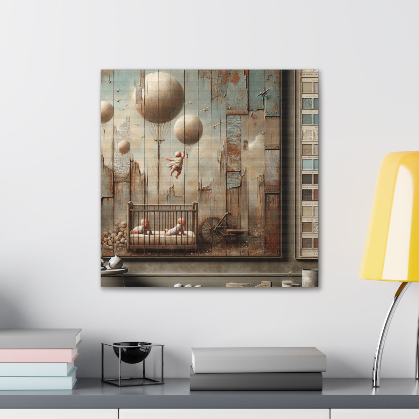 Ethereal Balloon Ascension - Canvas