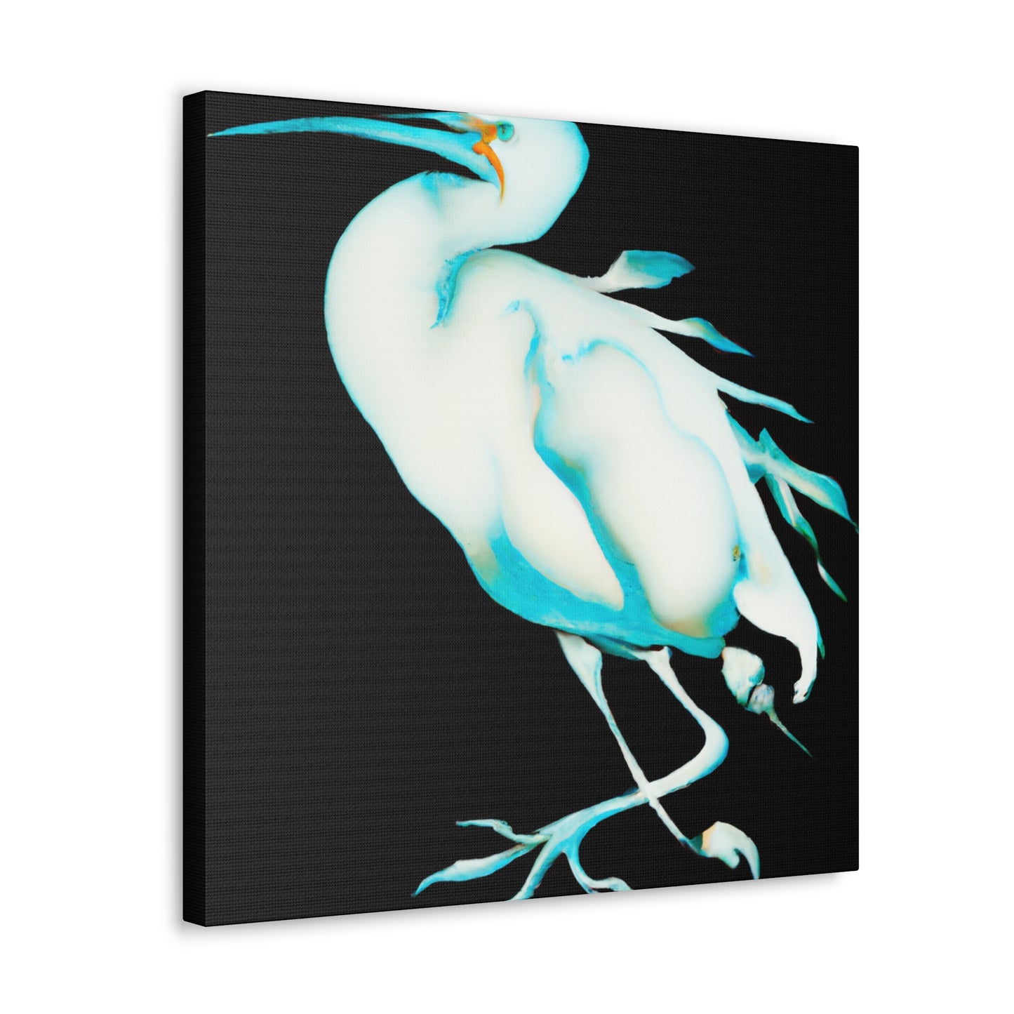 "Snowy Egret Splendor" - Canvas