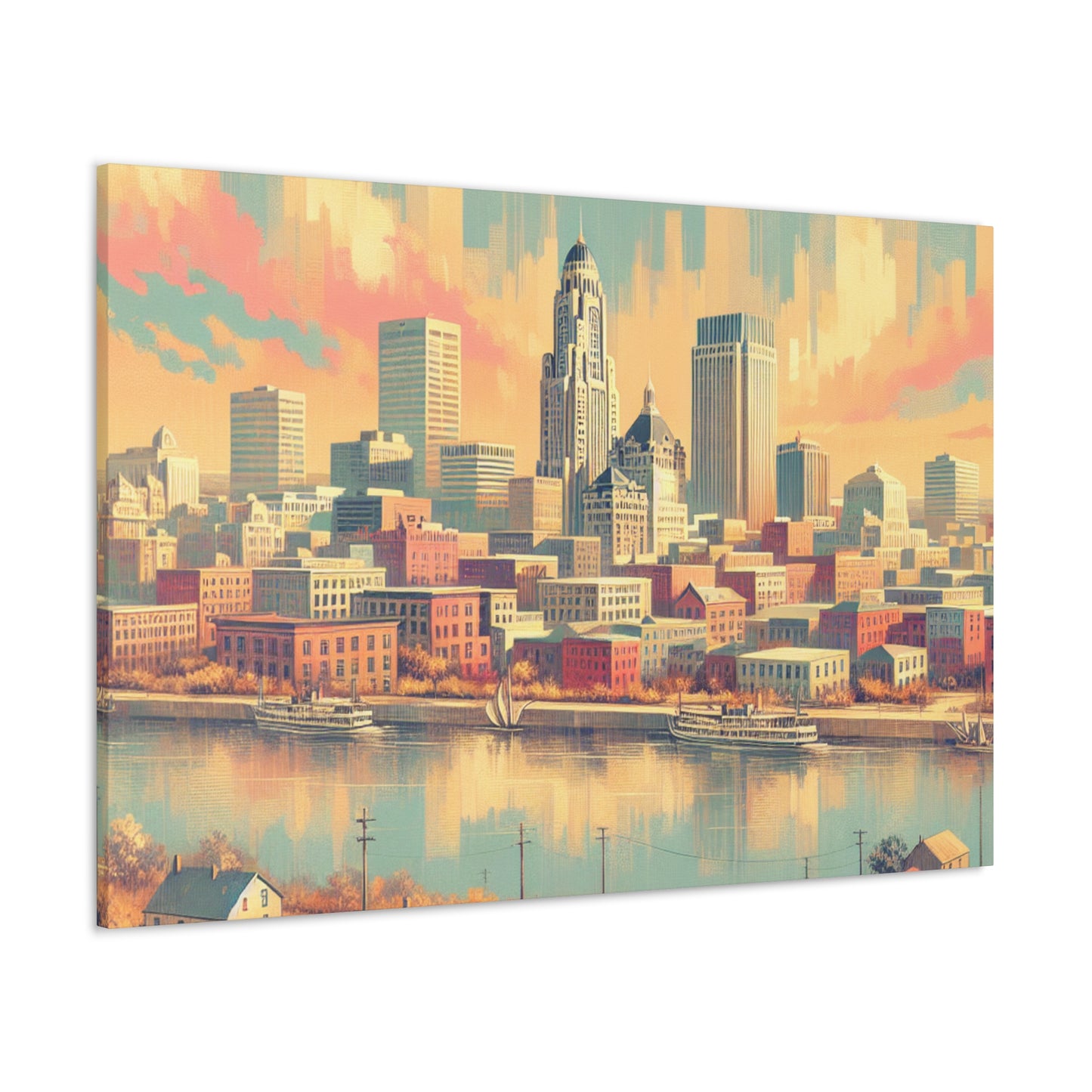 "Prairie Splendor: Omaha" - Canvas