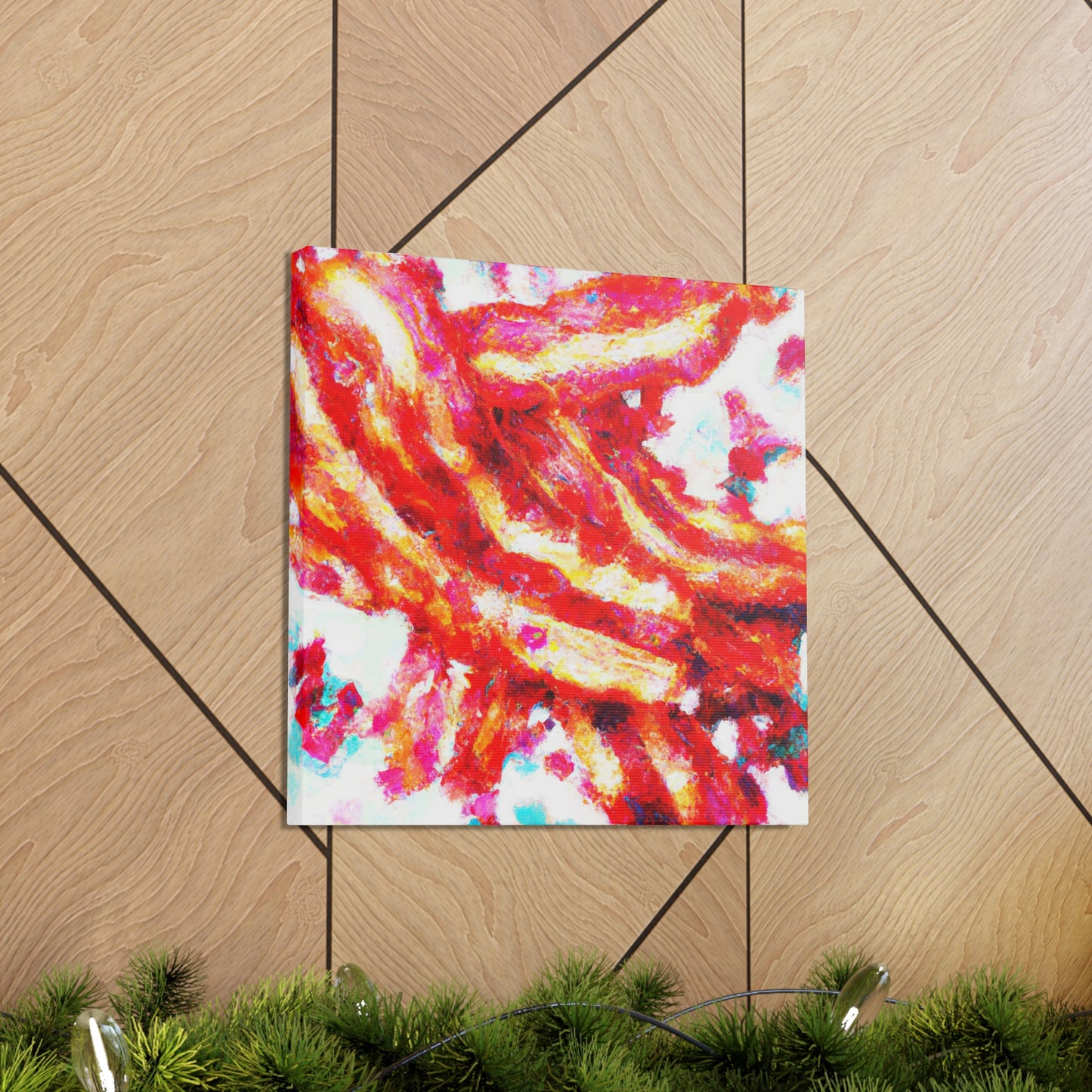 Bacon Pointillism Splendor - Canvas