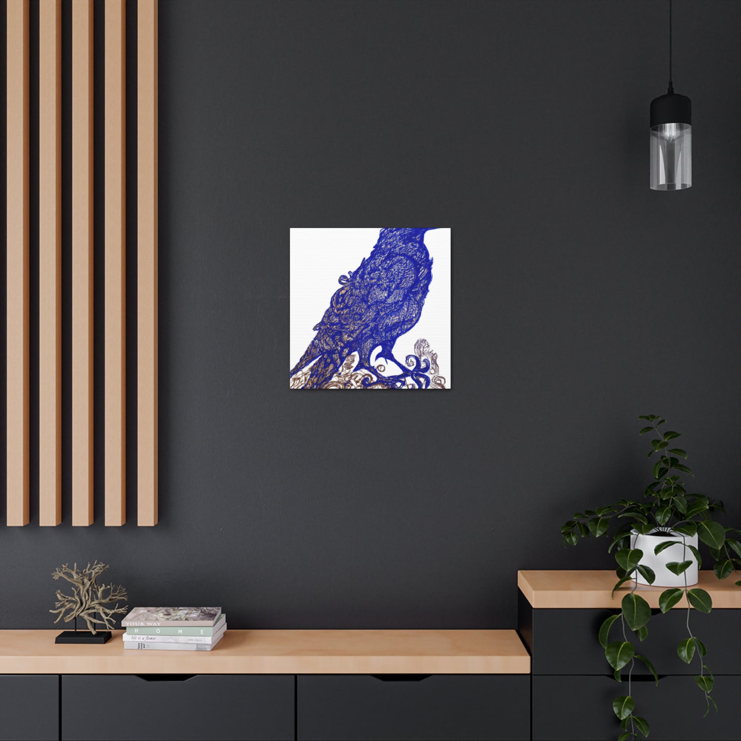 American Crow Portrait - Canvas