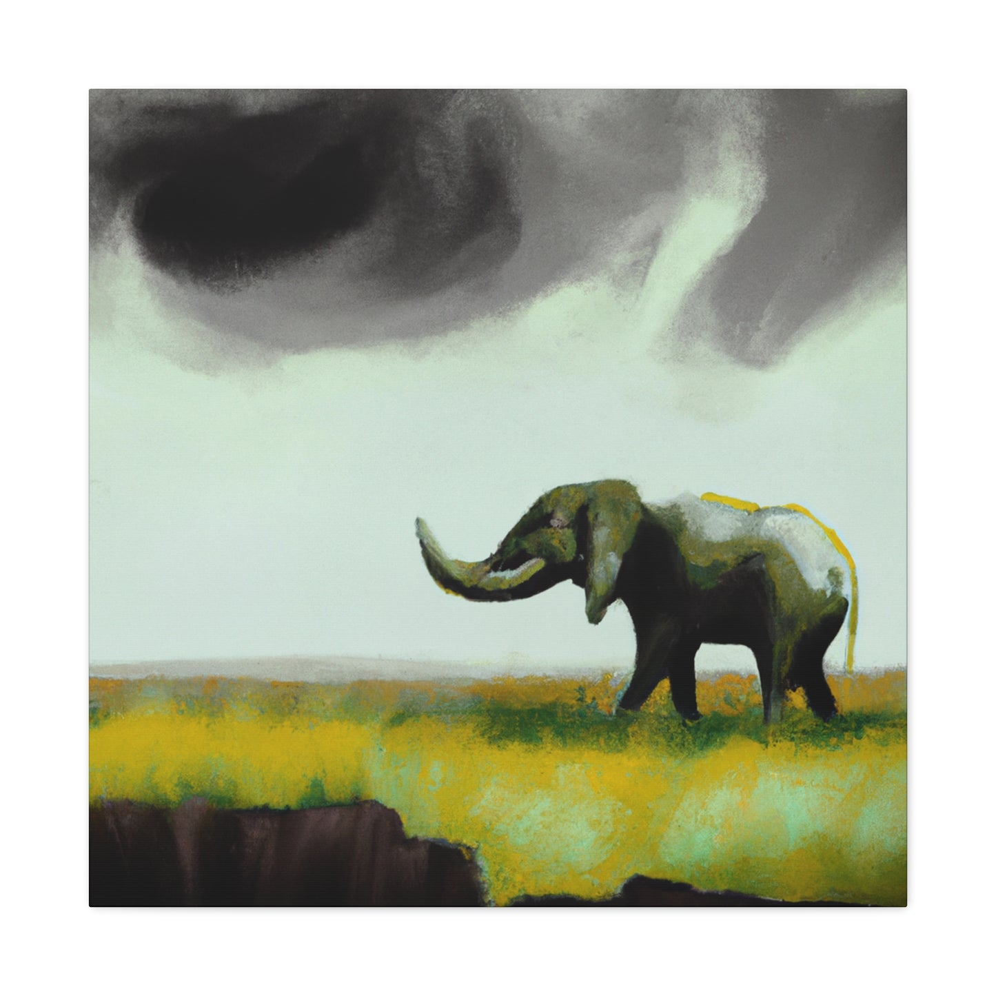 Elephant's Surreal Dream - Canvas