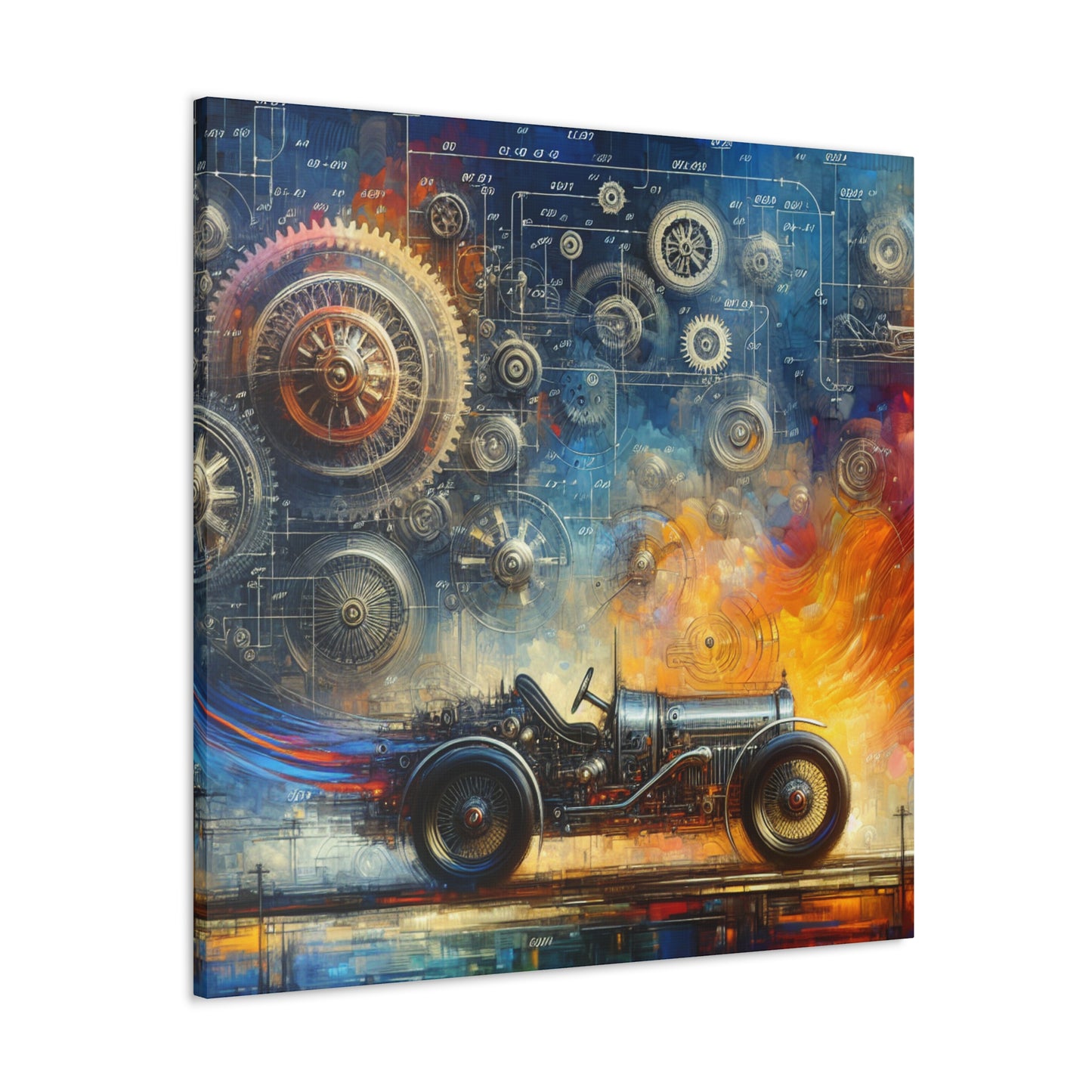 Auto Inventor's Abstract Journey - Canvas