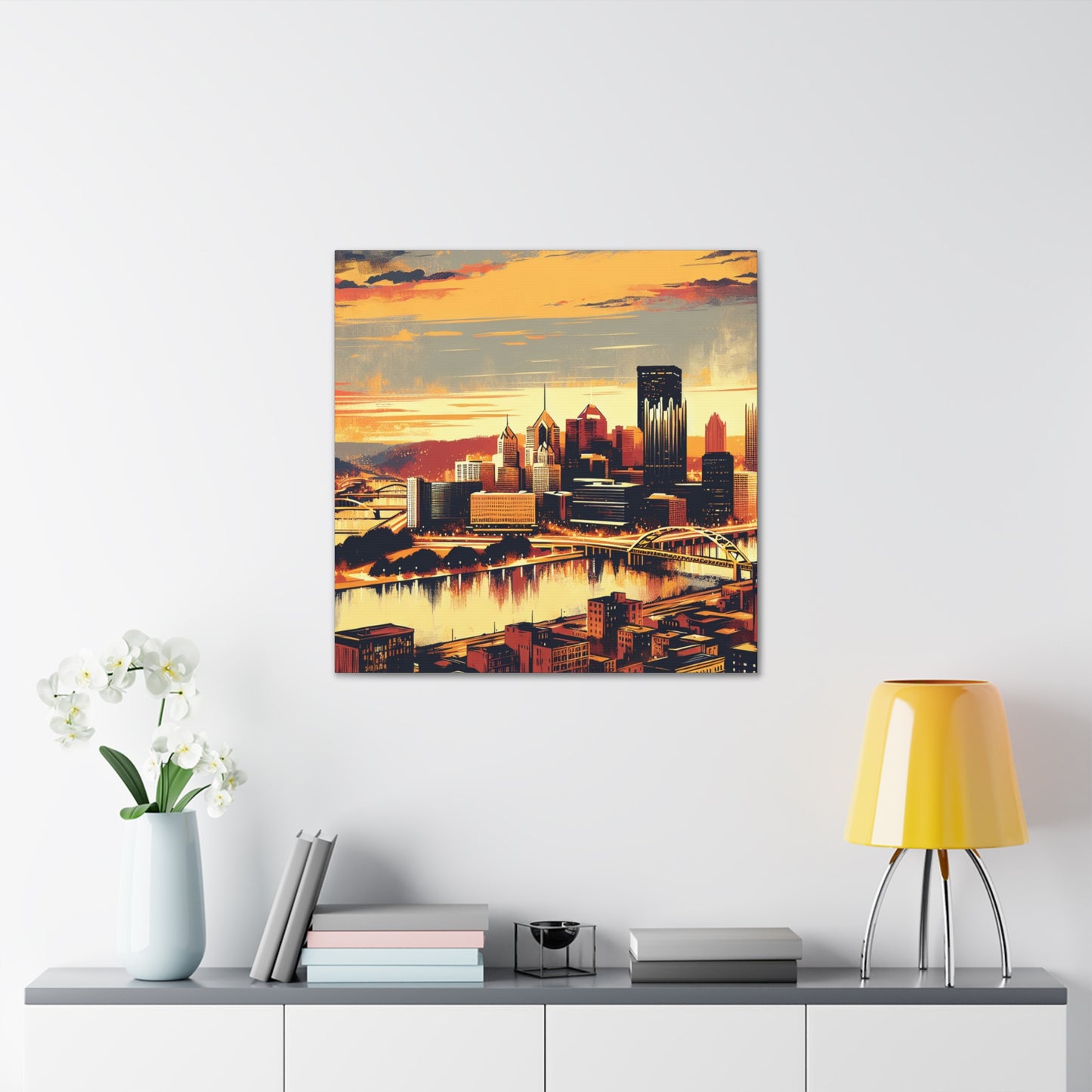 Steel City Dreamscape Dawn - Canvas