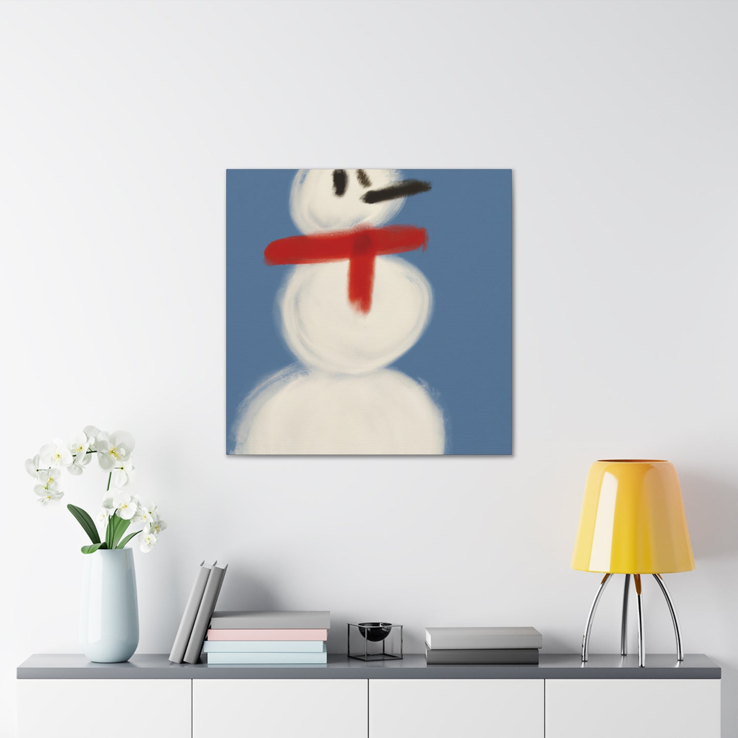 Snowman in Simplicity - Canvas