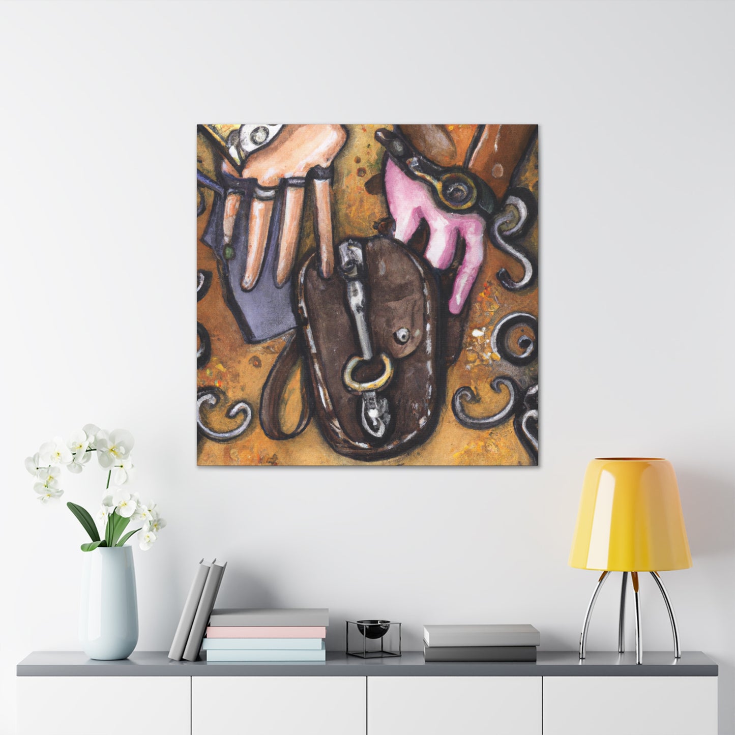 "Stirrups at Sunset" - Canvas