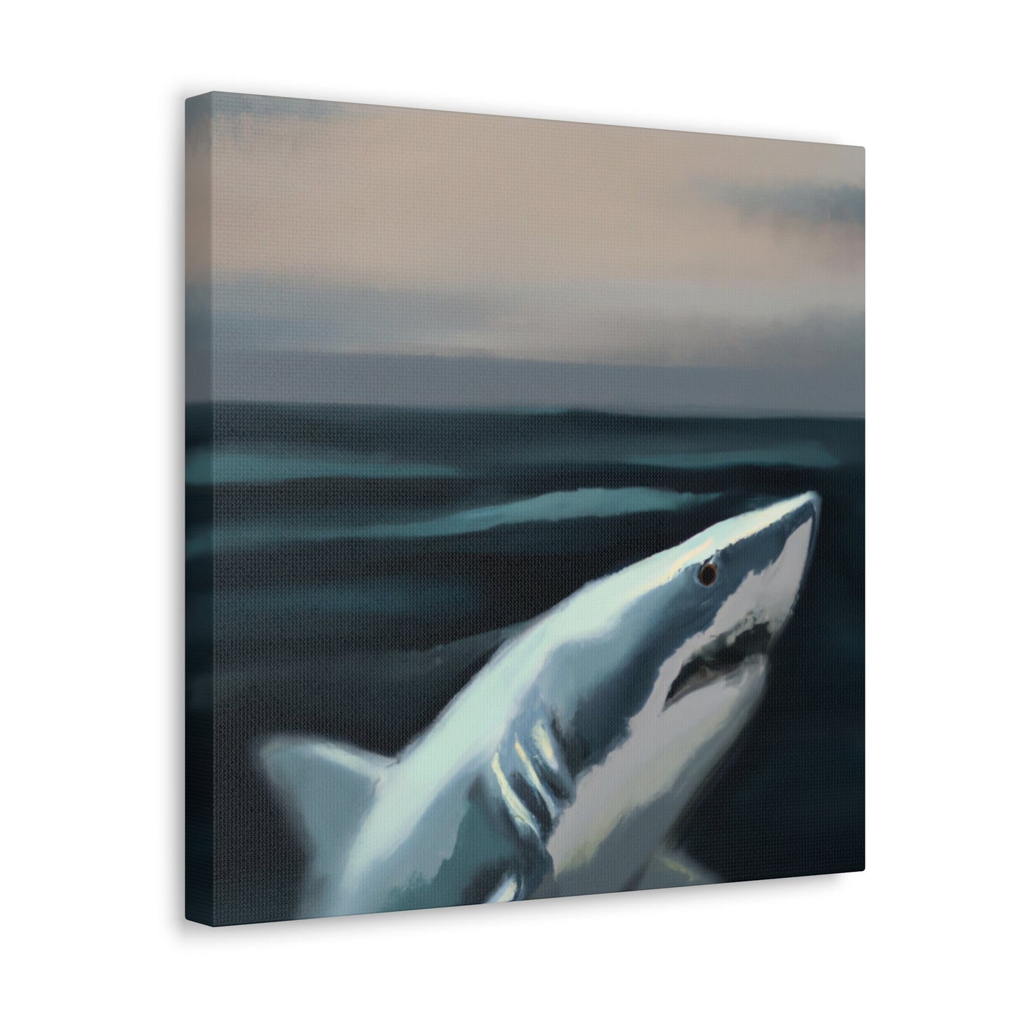 Great White Mystery. - Canvas