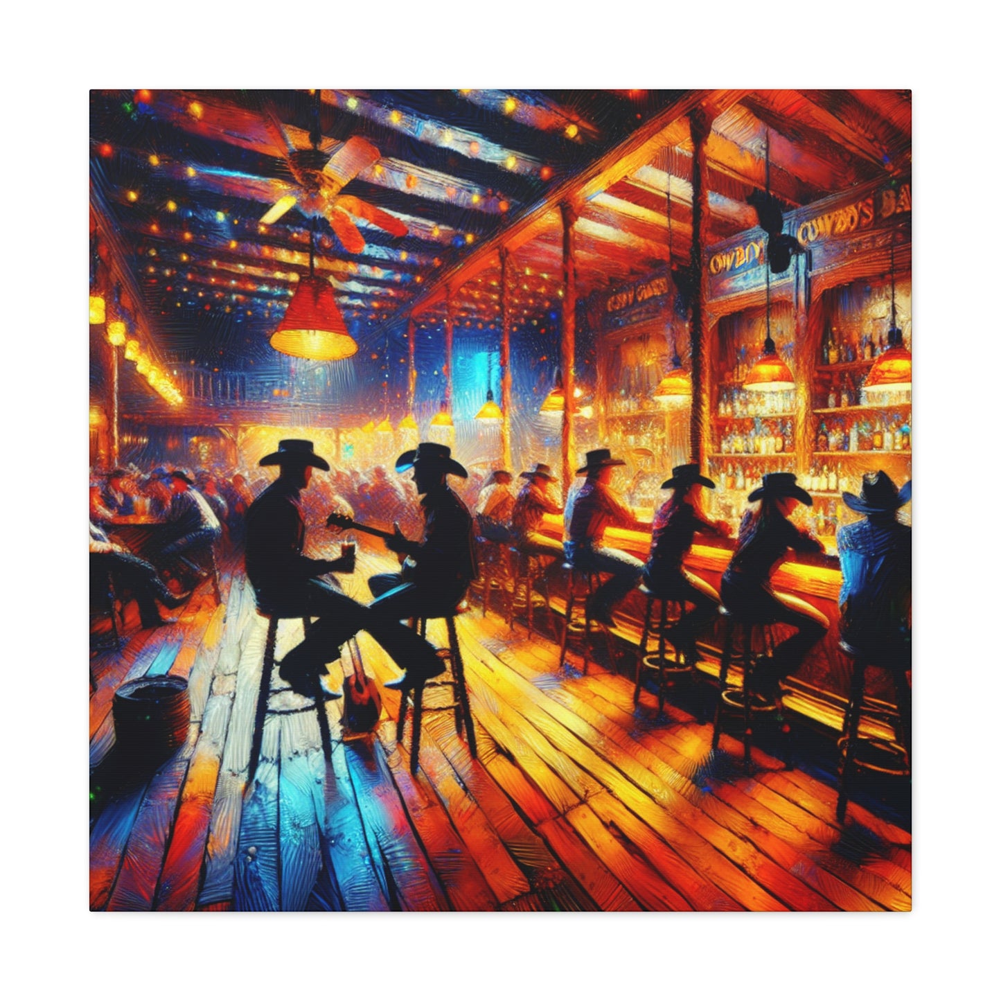 Wild West Saloon Nights - Canvas