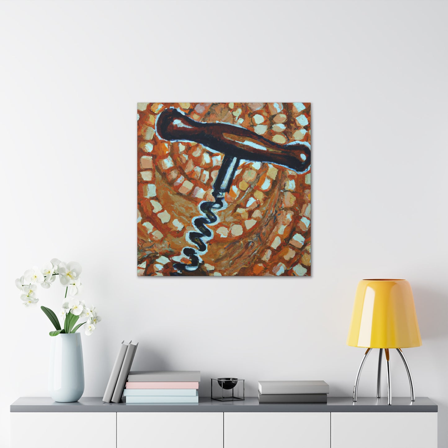 Corkscrew in Pointillism - Canvas