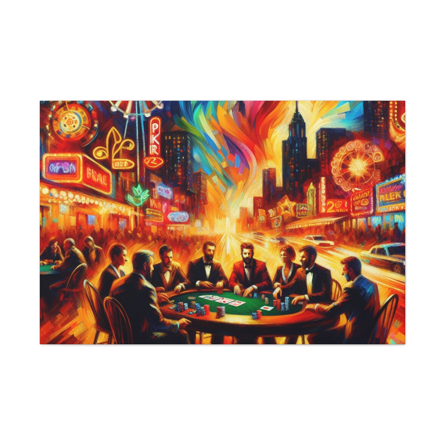 "Table of Aces" - Canvas