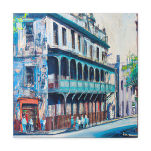 Colonial Street Mural - Canvas