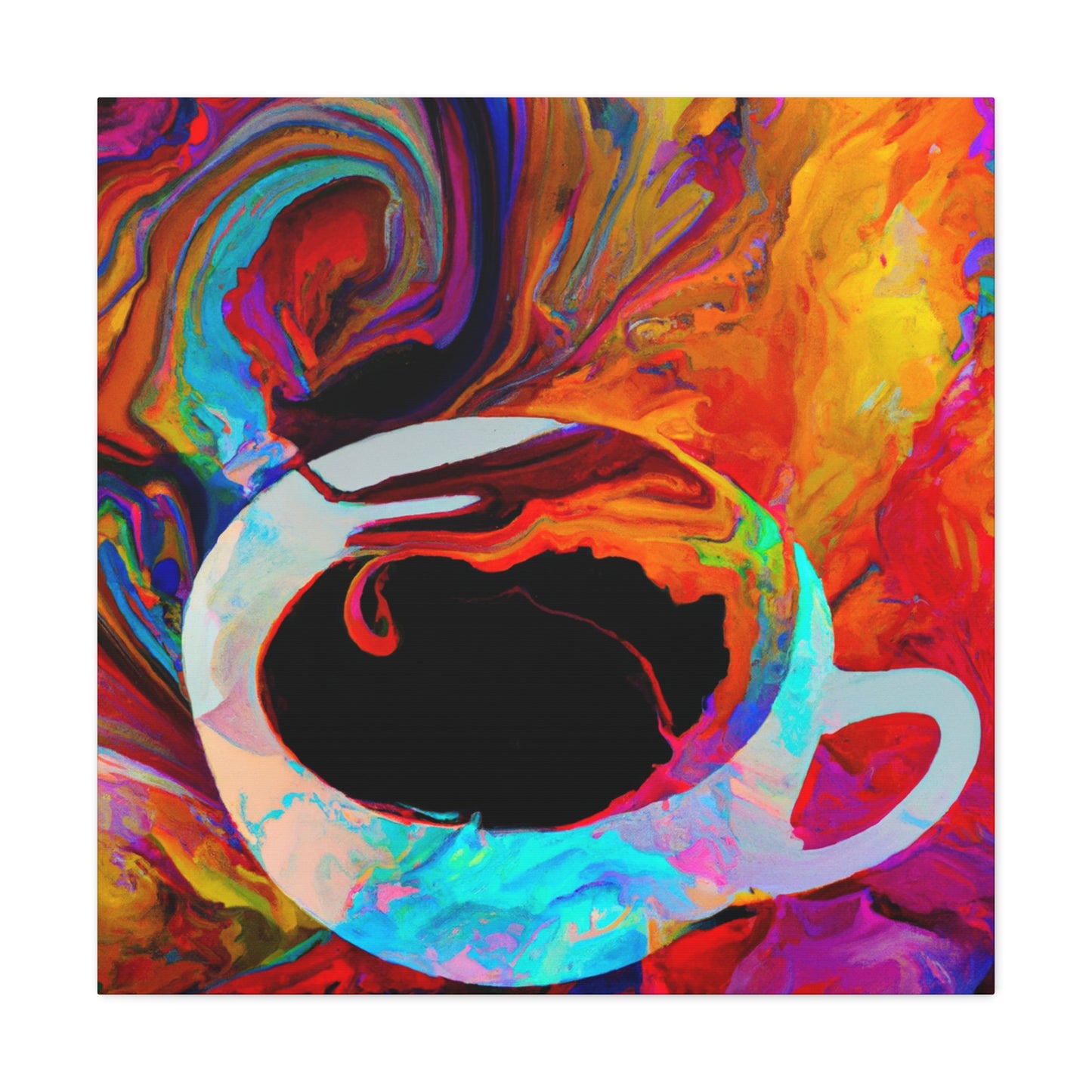 Coffee Cup Pop Art - Canvas