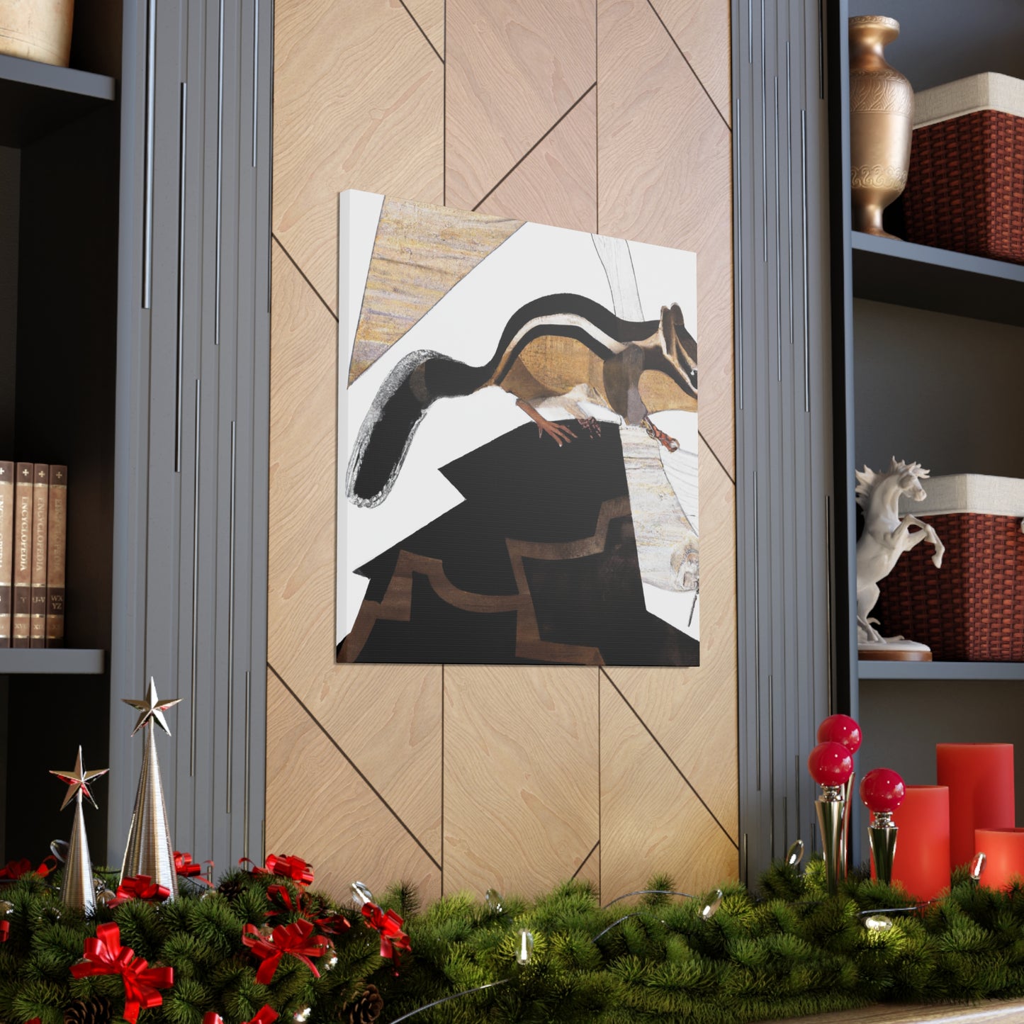 Chipmunk in Art Deco - Canvas