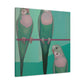 Parakeets in Twilight - Canvas