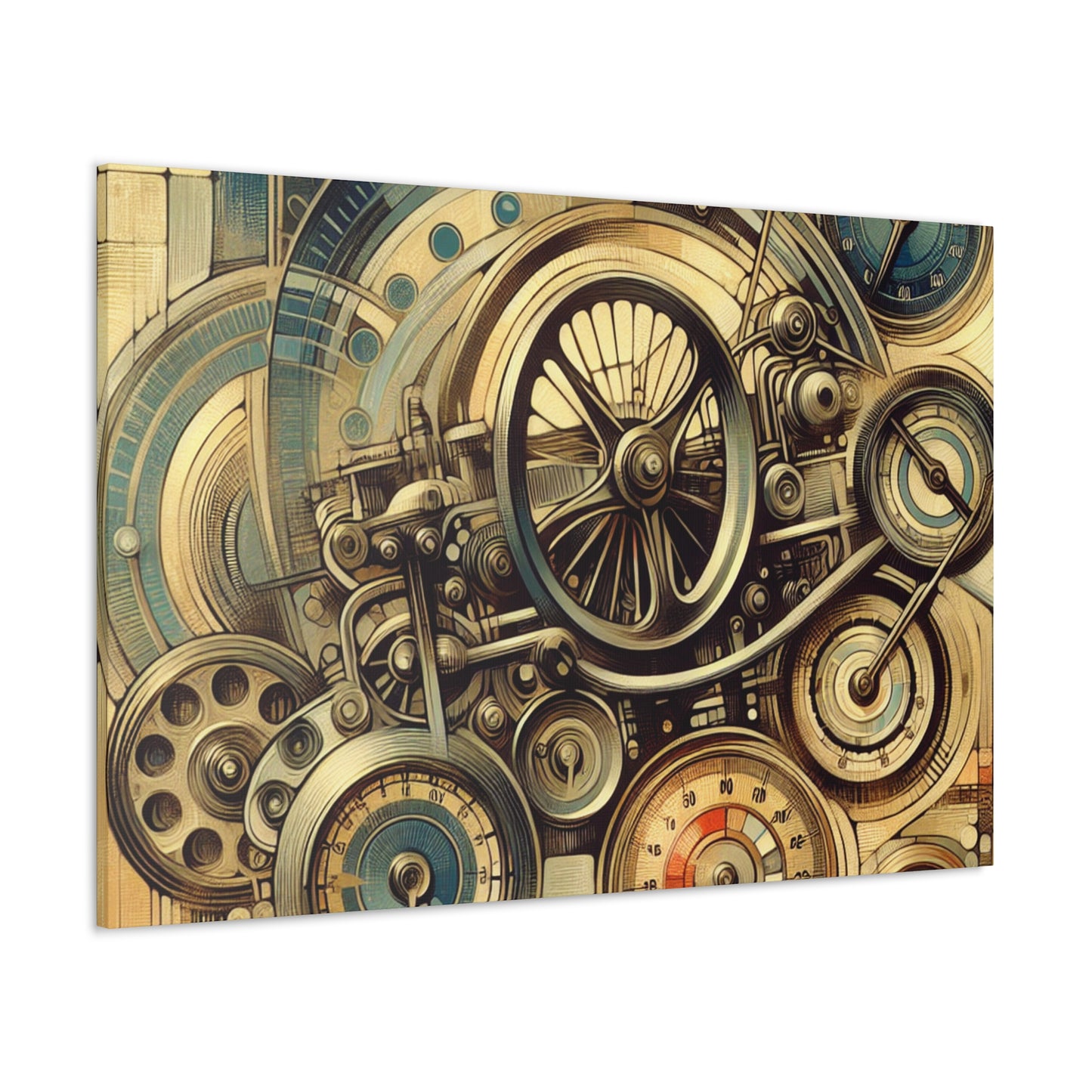 "Whirling Gauges of Velocity" - Canvas