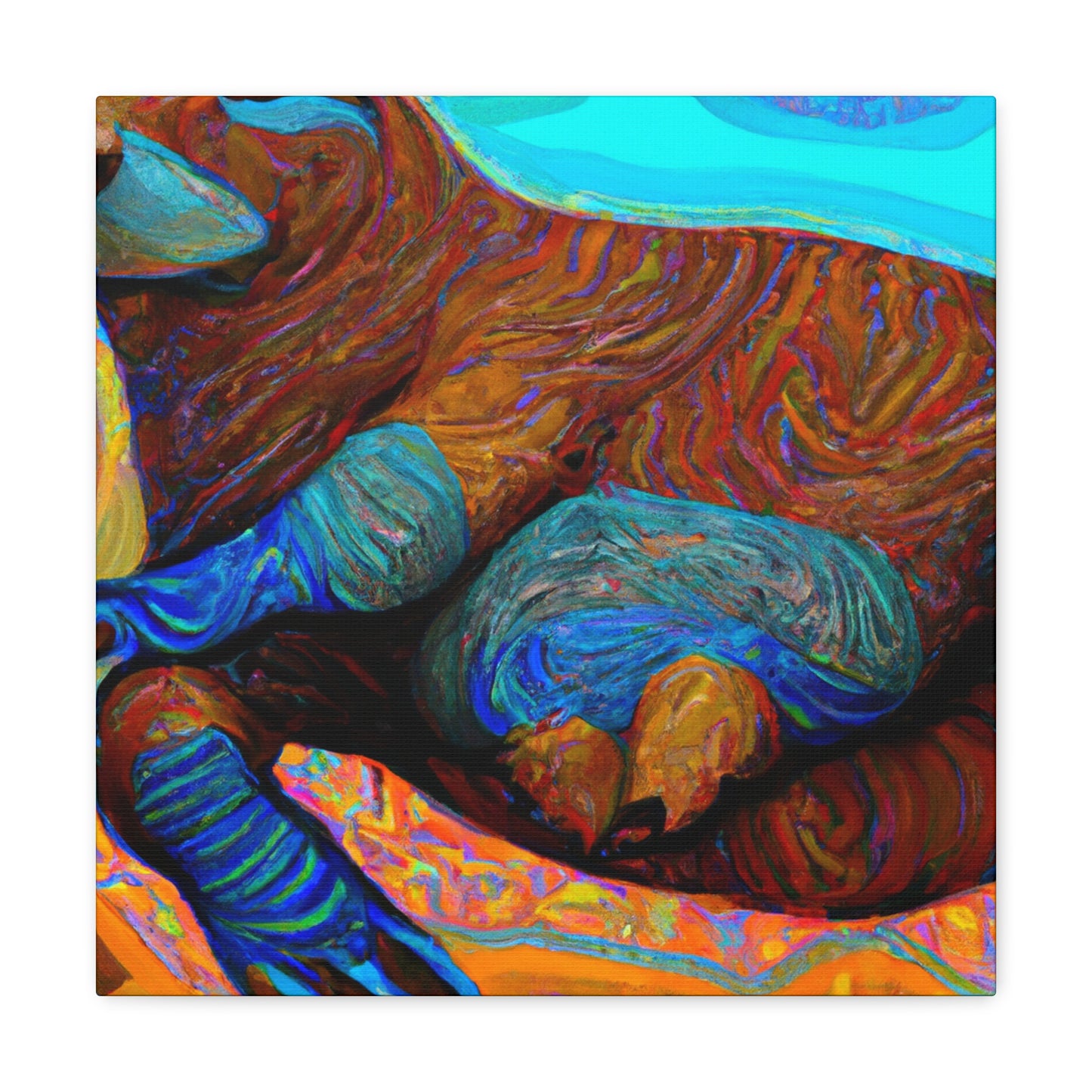 Platypus in Impressionism - Canvas