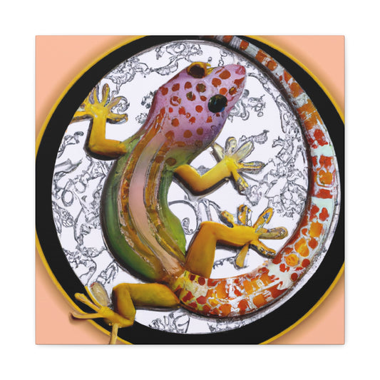 "Gecko's Art Nouveau" - Canvas