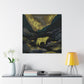 Cougar Art Abstract - Canvas