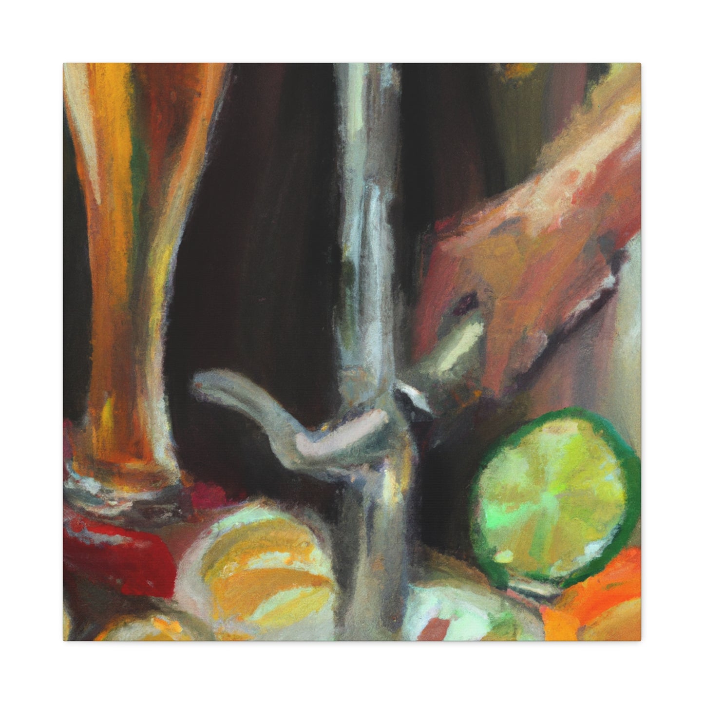 "Bar Taps Impressionisticly" - Canvas