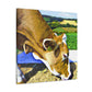 "Jersey Cow in Perspective" - Canvas