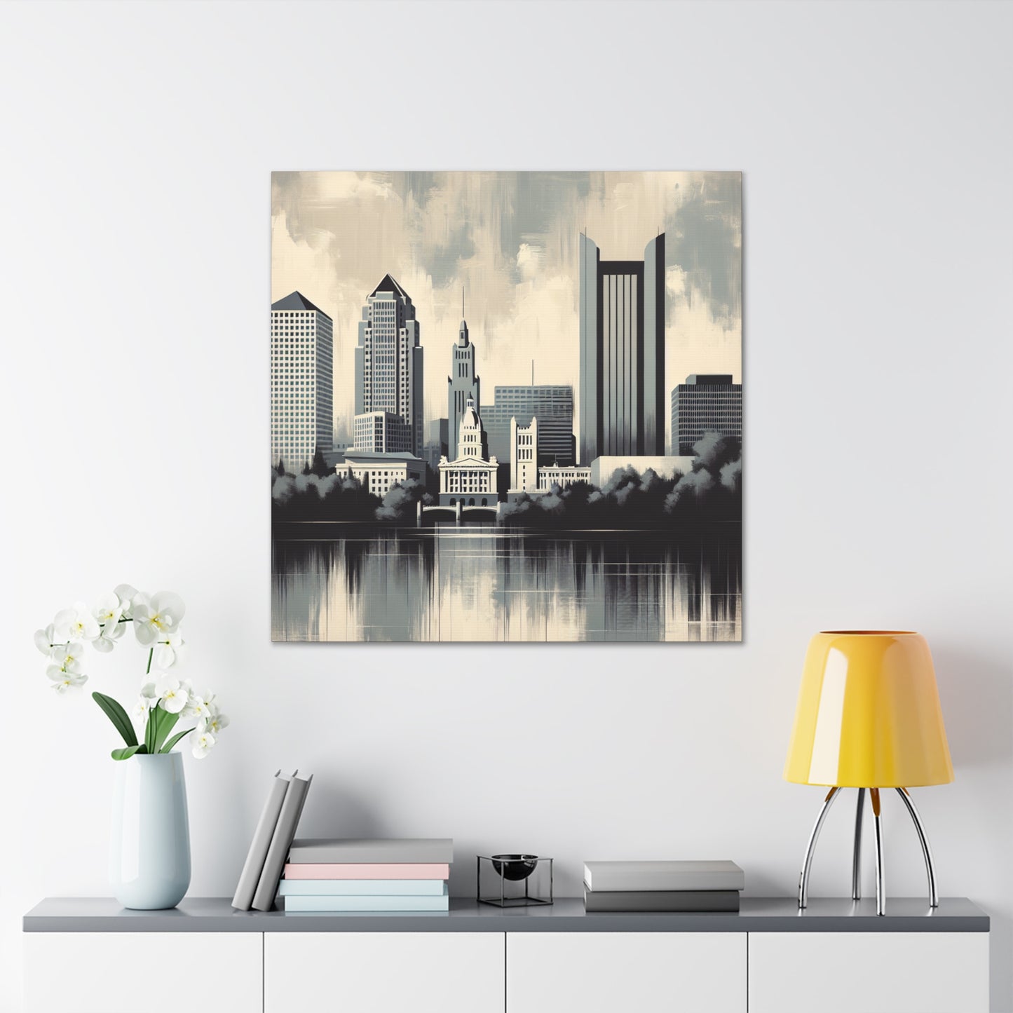 Sunset over Riverside Avenue - Canvas