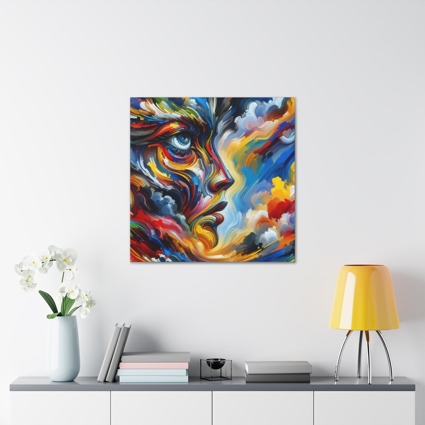 "Reflections Unleashed: Midnight Symphony" - Canvas