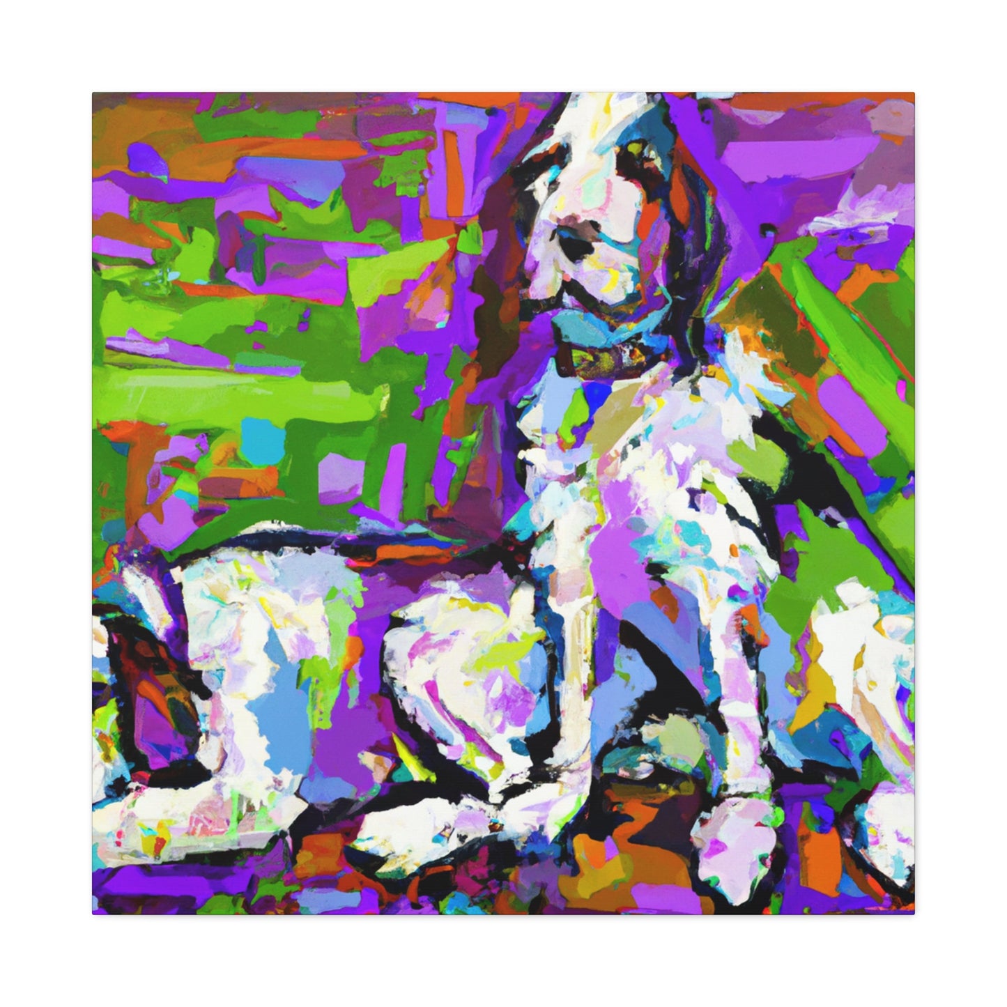 "Springer Spaniel Reflection" - Canvas