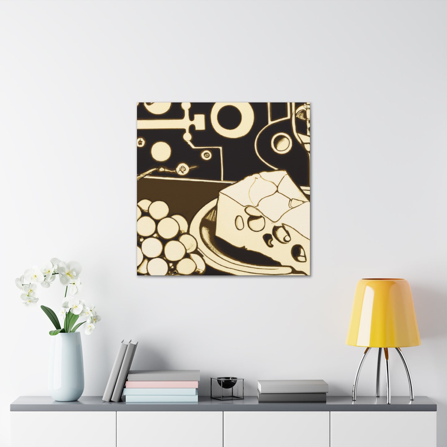 Cheesy Grapes Steampunk - Canvas