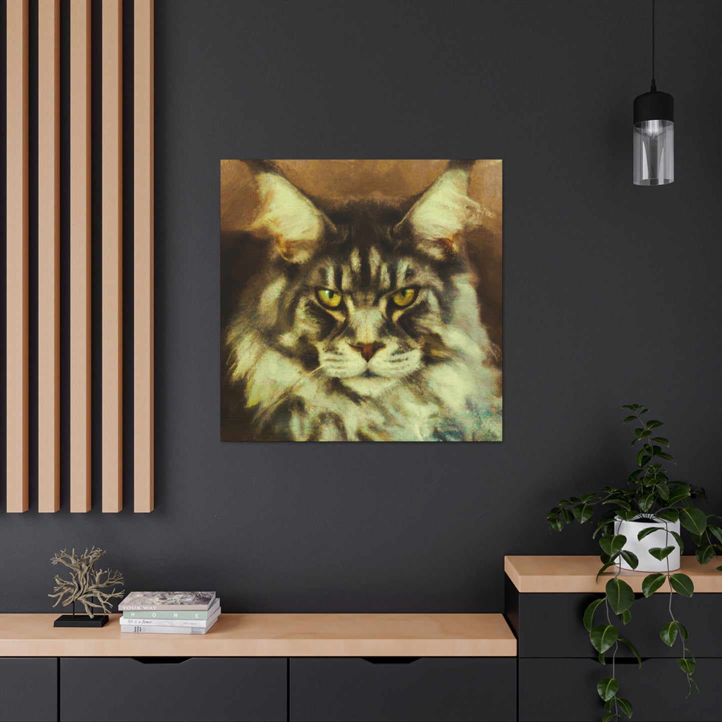 Maine Coon Majesty - Canvas