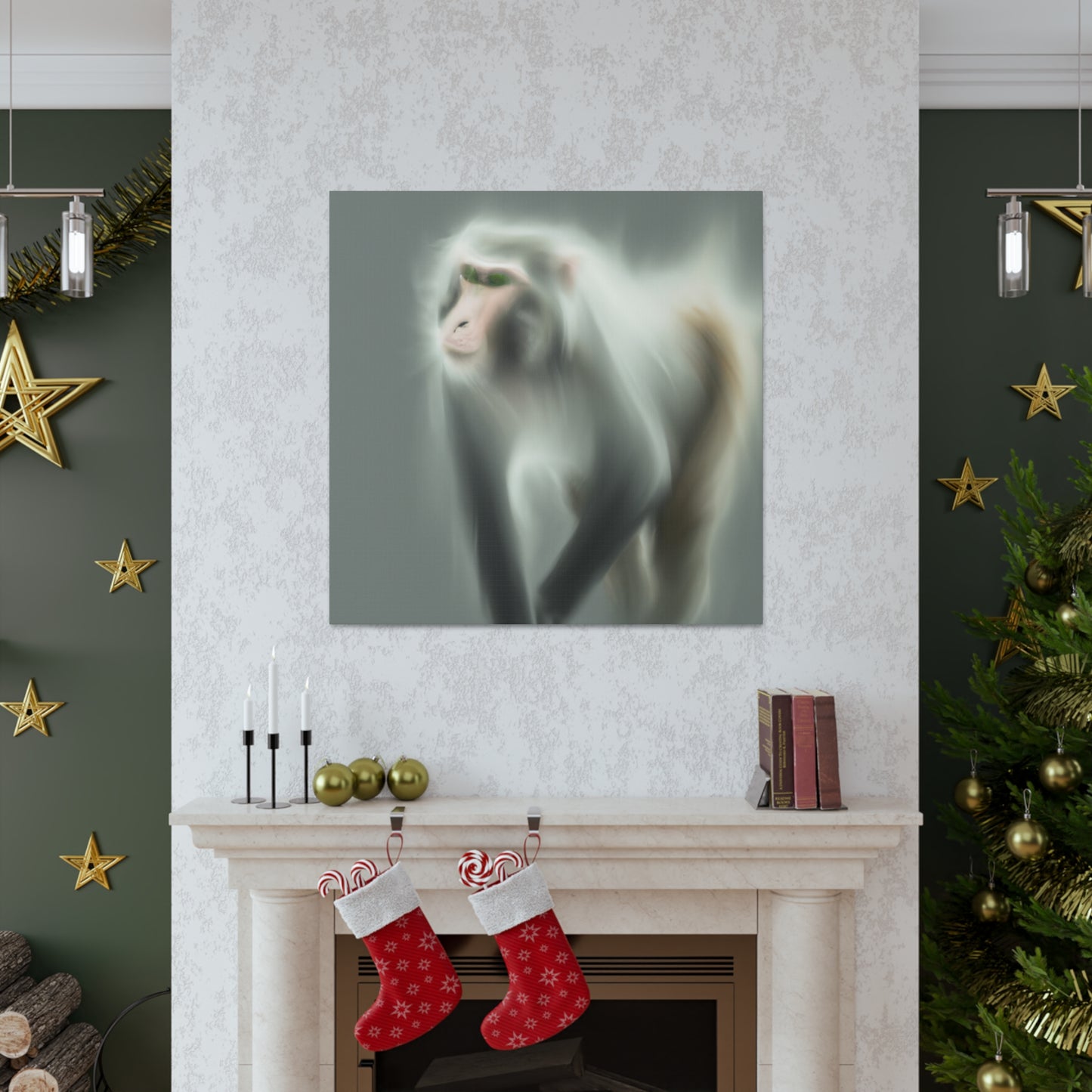 "Majestic Japanese Macaque" - Canvas