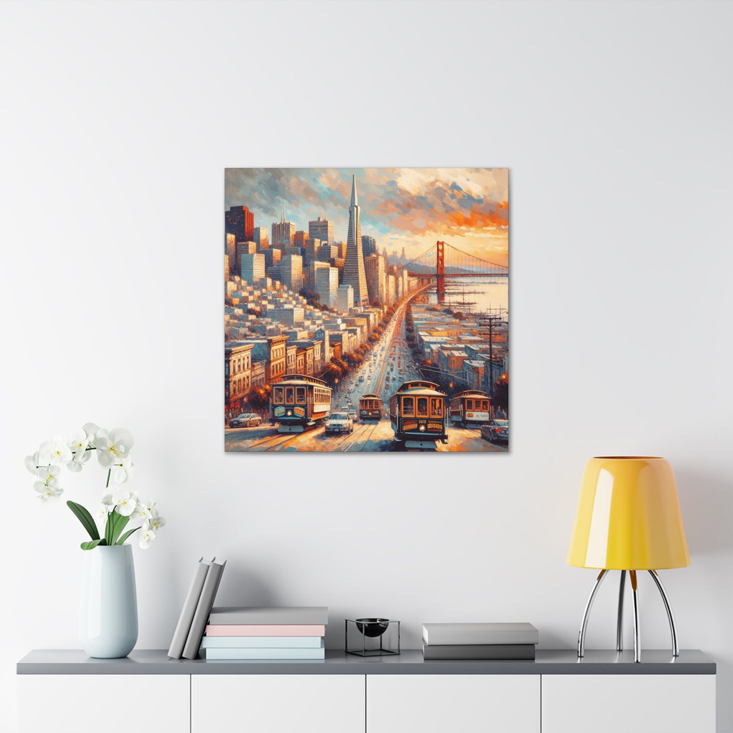 Golden City Horizon - Canvas