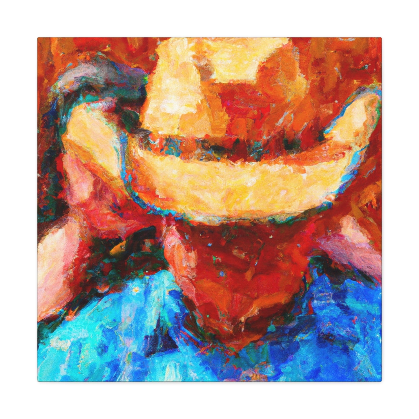 "Cowboy Hat Reminiscence" - Canvas