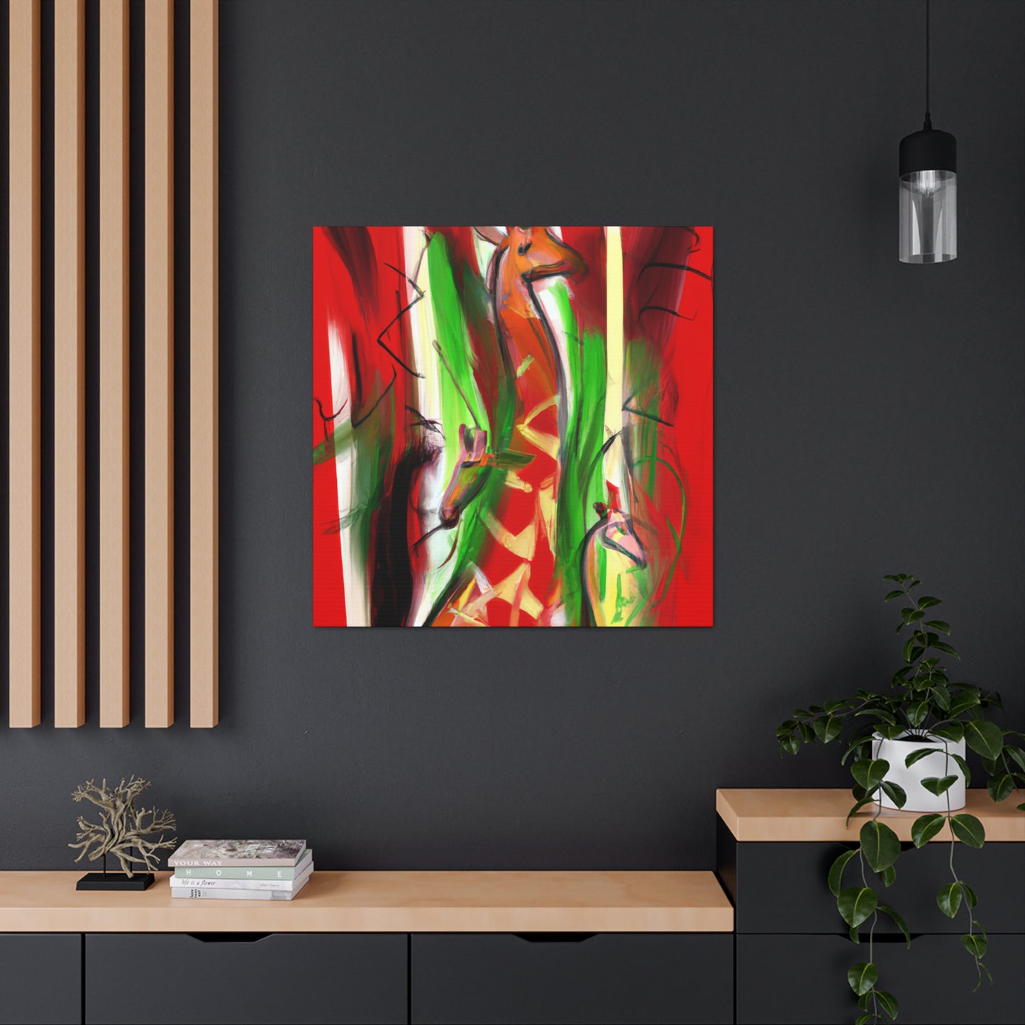 Giraffe in Expressionism - Canvas