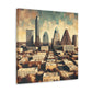 "Vibrant Texan Metropolis" - Canvas