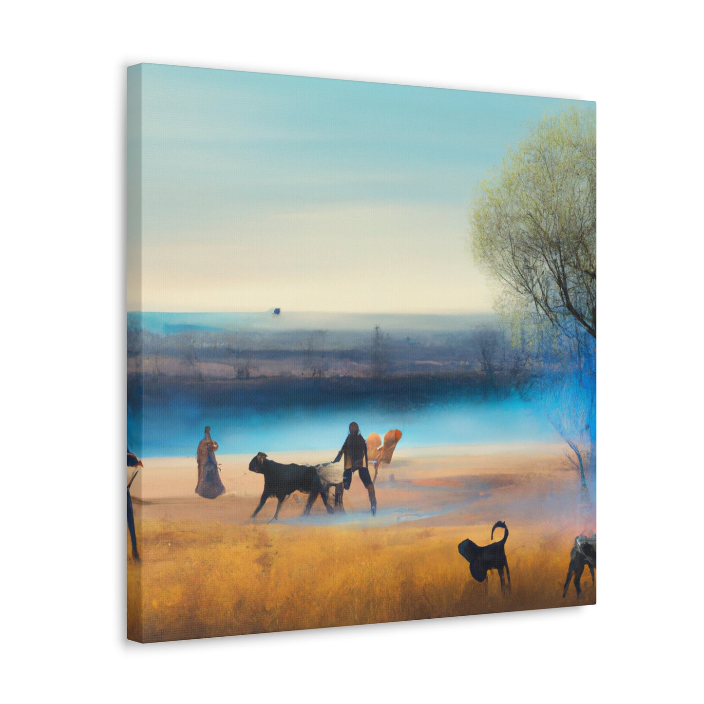 "Cattle Herding vista" - Canvas