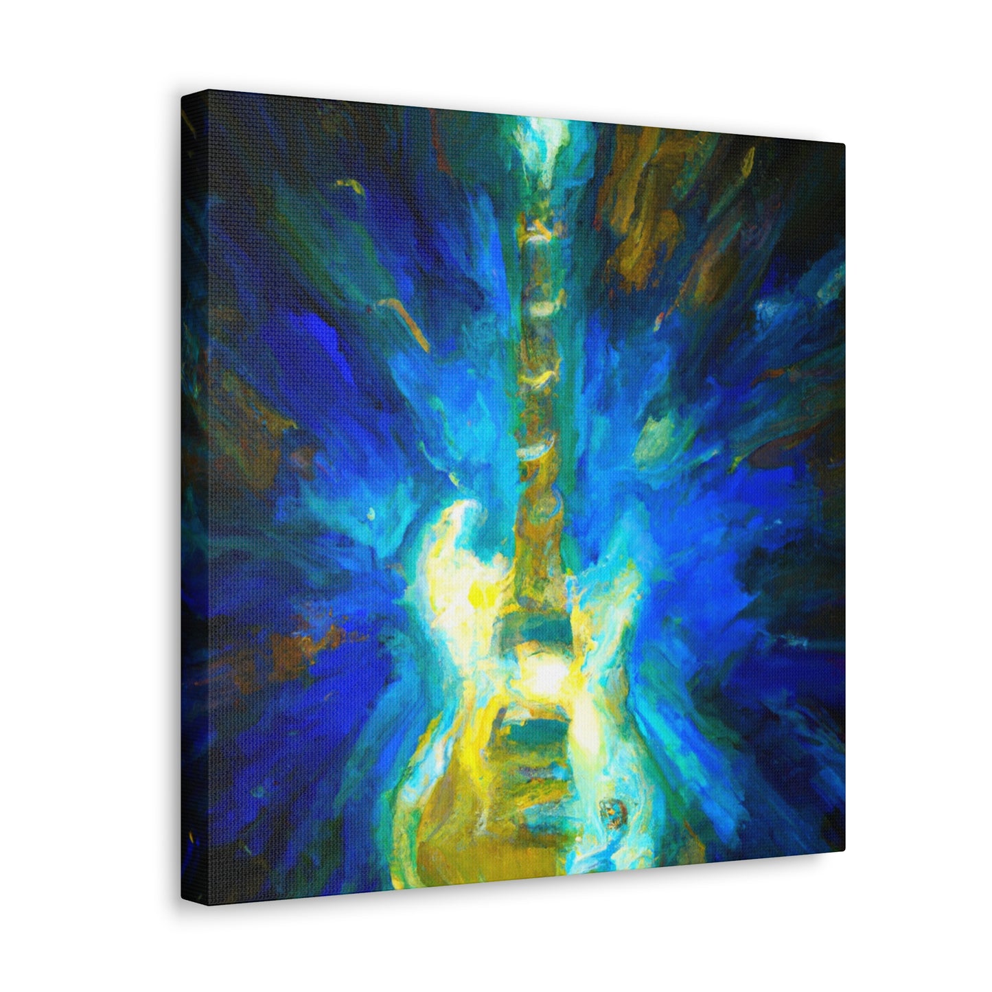 Electric Guitar Impressionism - Canvas