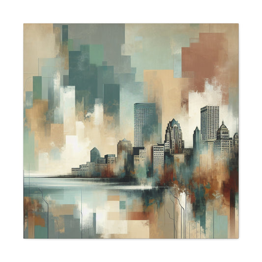 Urban Serenity Unveiled - Canvas