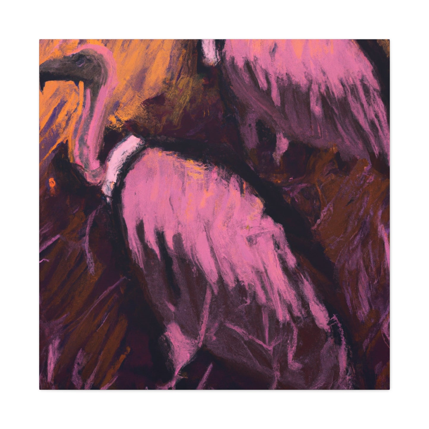 Vulture Impressionism Scene - Canvas