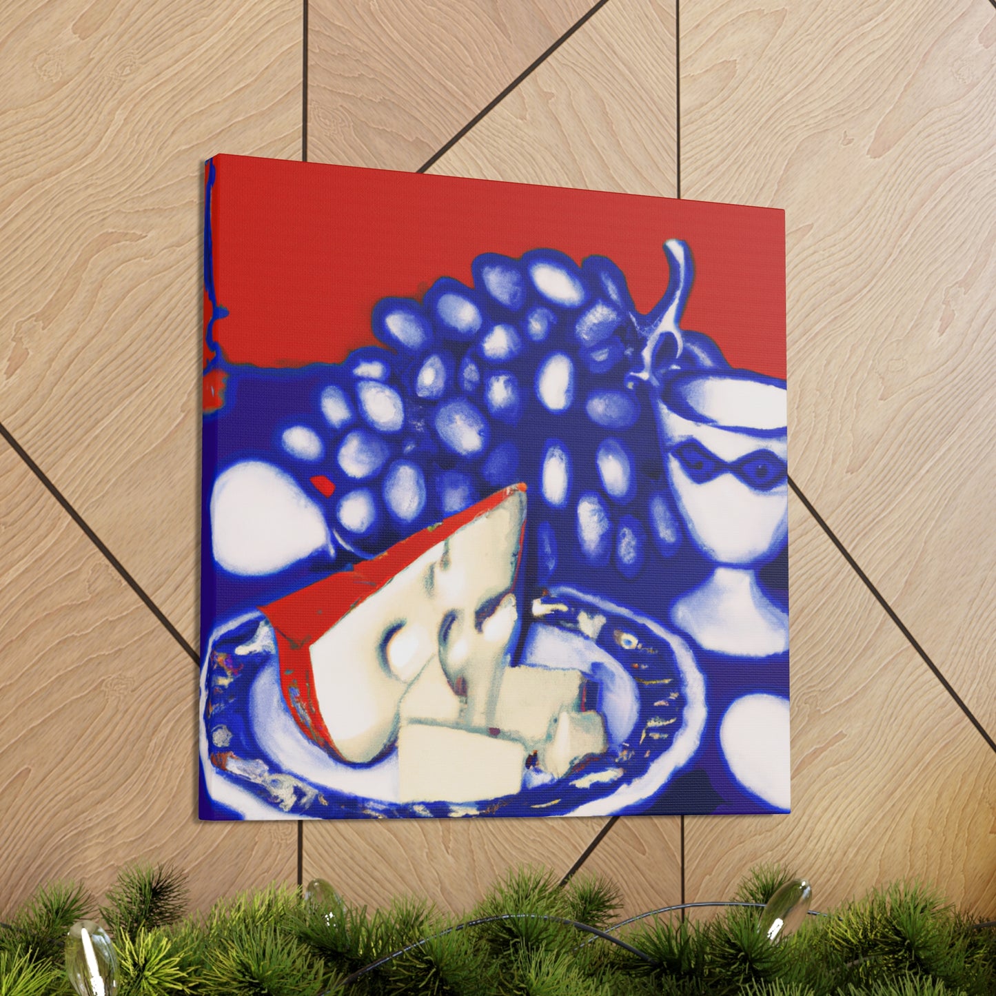 "Cheese and Grapes Abound" - Canvas