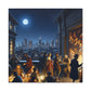 Exuberant Evening Festivities - Canvas