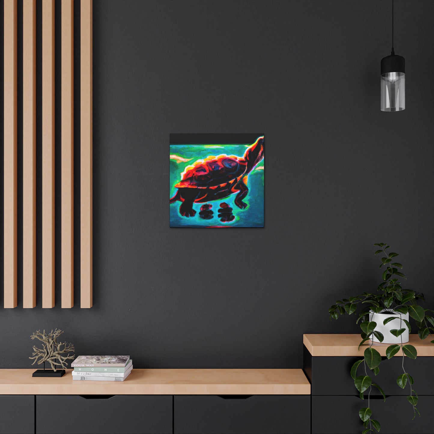 "Turtle of Art Deco" - Canvas