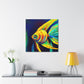 "Angelfish Dreaming Blue" - Canvas