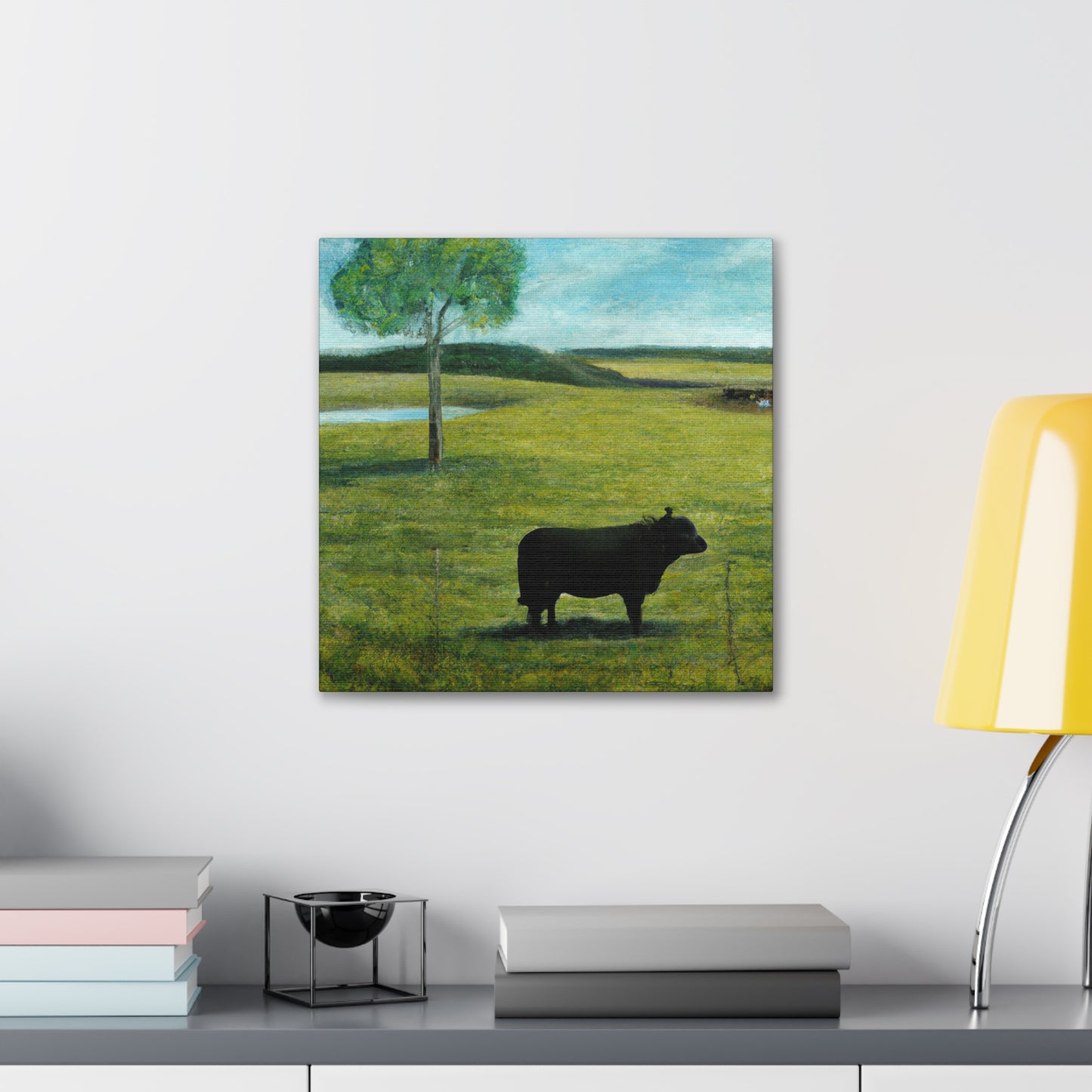 "Black Angus in Surreality" - Canvas