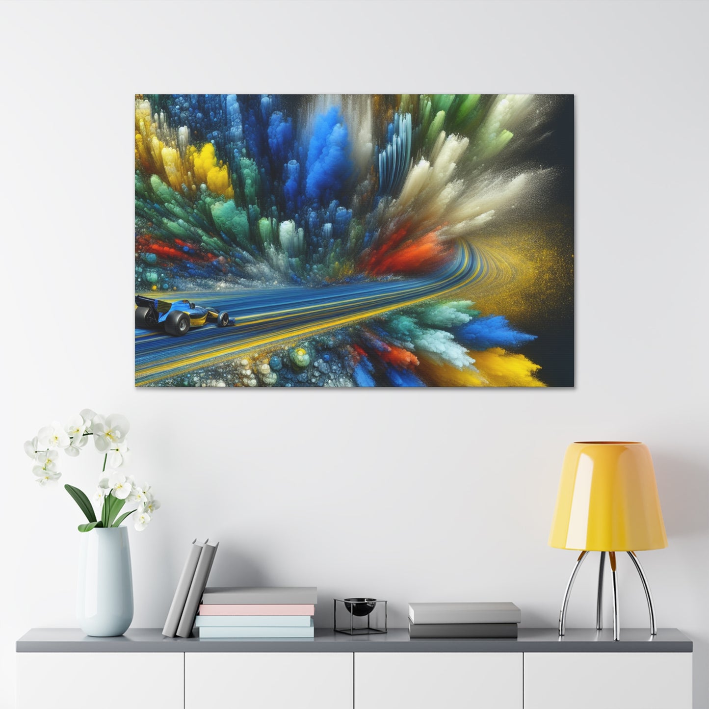 "Velocity Unleashed: Adrenaline Canvas" - Canvas