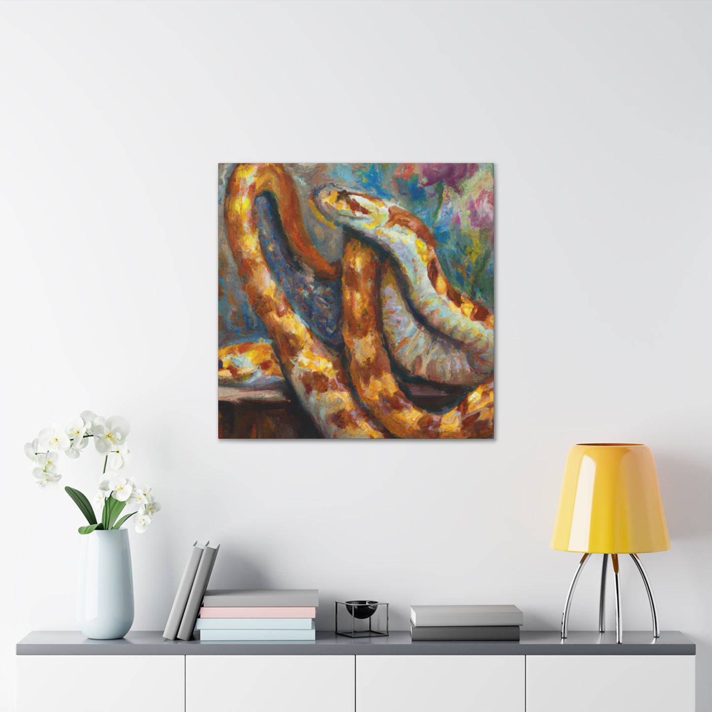 Corn Snake Impressionism - Canvas