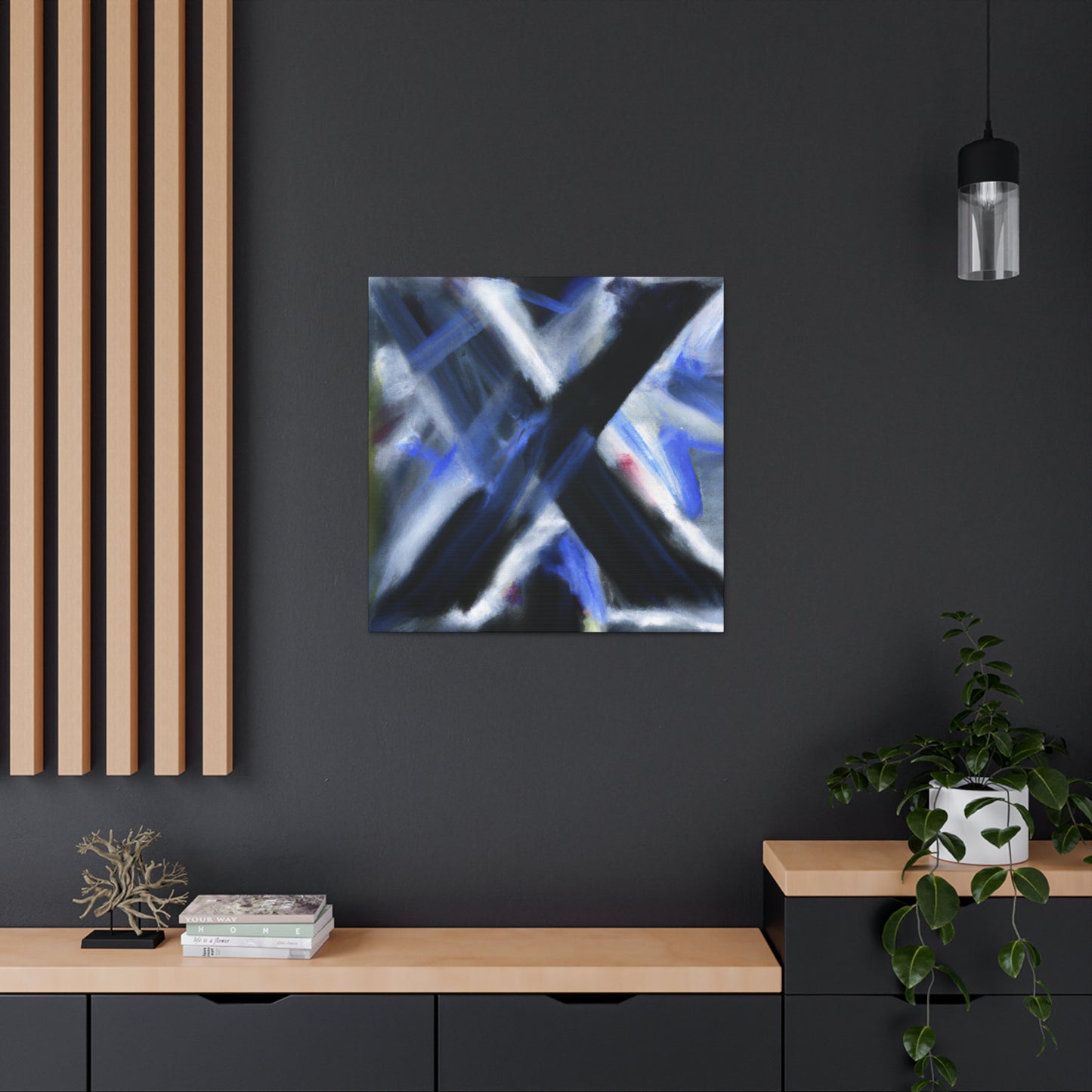 X in Expressionistic Hues - Canvas