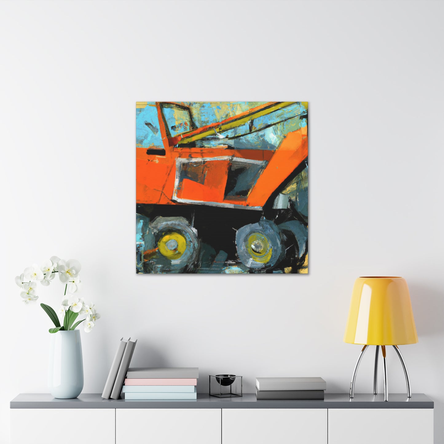 Tractor in the Sunset - Canvas